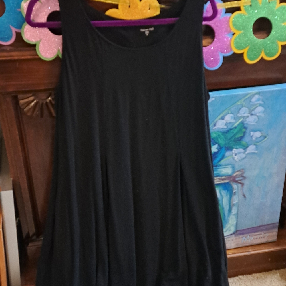 Garnet Hill sleeveless black dress. Size XL